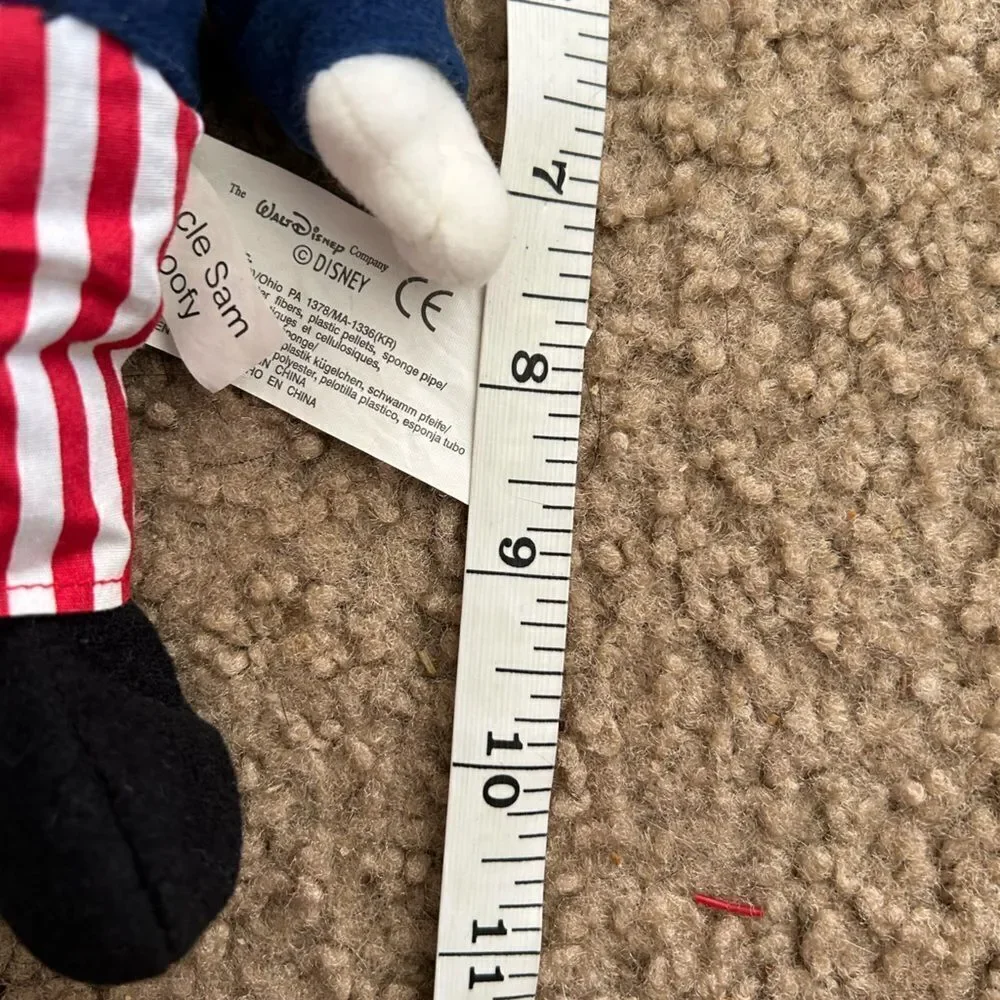 Vintage Goofy Uncle Sam USA Stuffed Animal Plush NWT